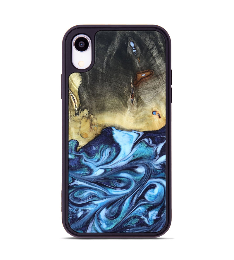 iPhone Xr Wood Phone Case - Wells (Blue, 822046)