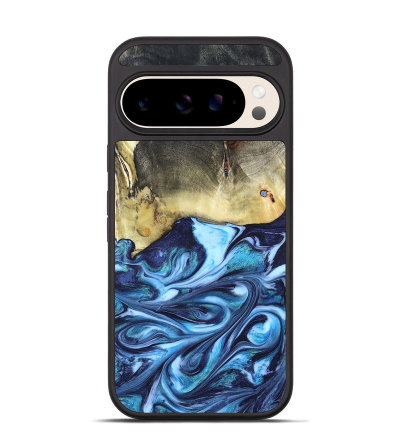 Pixel 10 Wood Phone Case - Wells (Blue, 822046)