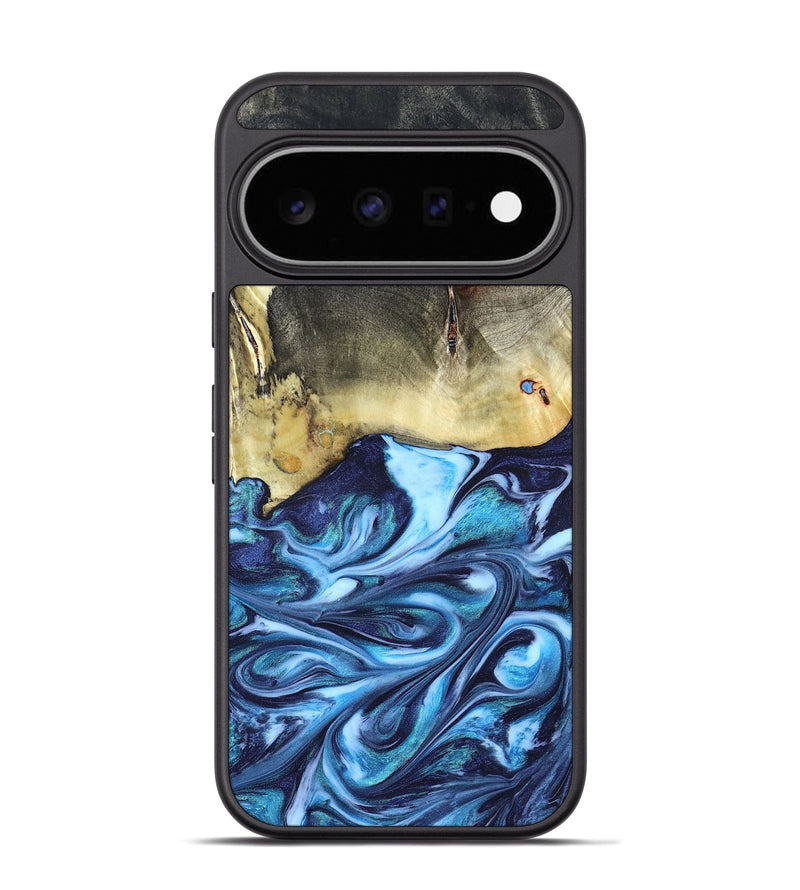 Pixel 11 Pro Wood Phone Case - Wells (Blue, 822046)