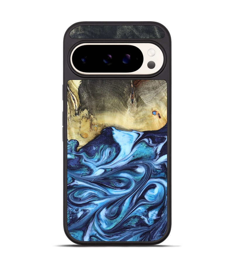 Pixel 9 Wood Phone Case - Wells (Blue, 822046)