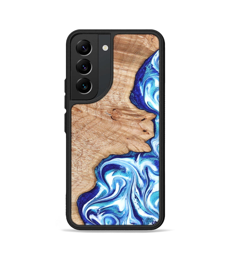 Galaxy S22 Wood Phone Case - Arlene (Blue, 822047)