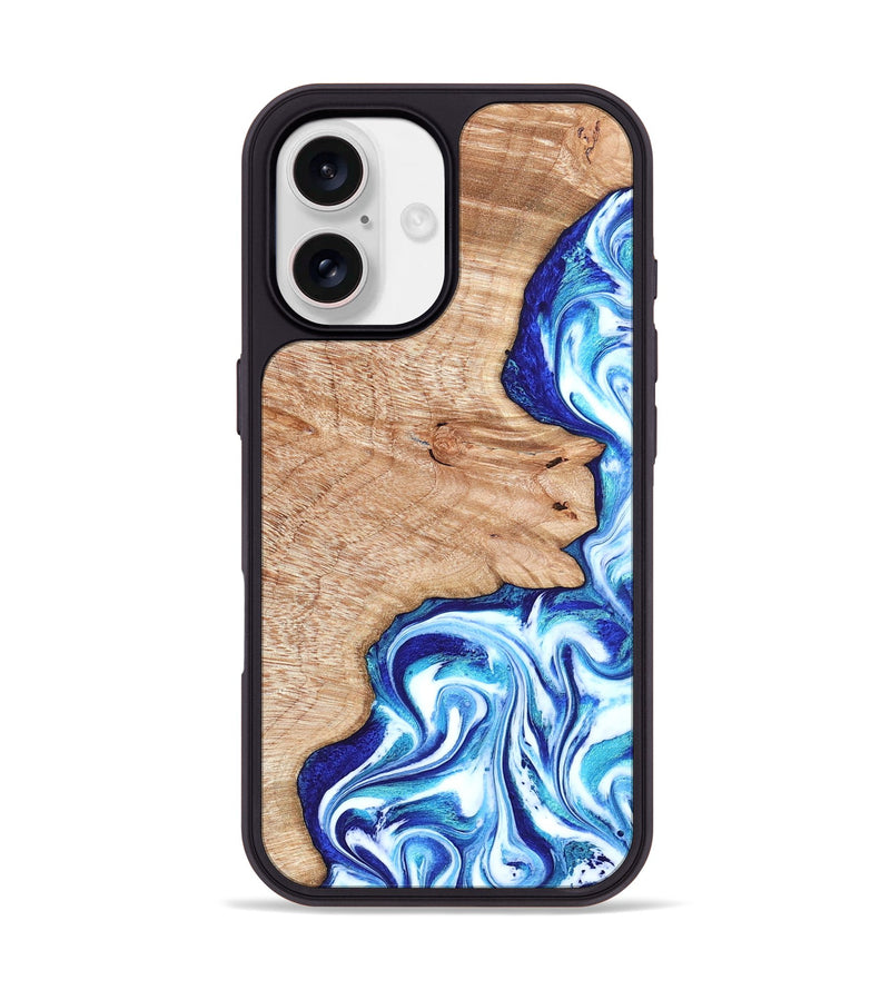 iPhone 17 Wood Phone Case - Arlene (Blue, 822047)