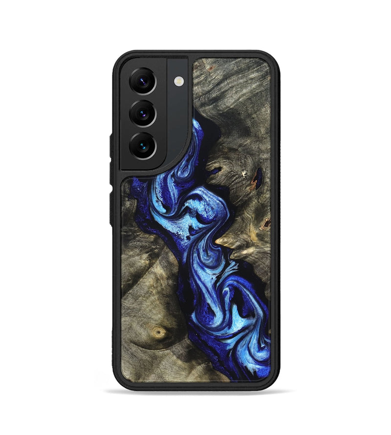 Galaxy S22 Wood Phone Case - Zella (Blue, 822048)