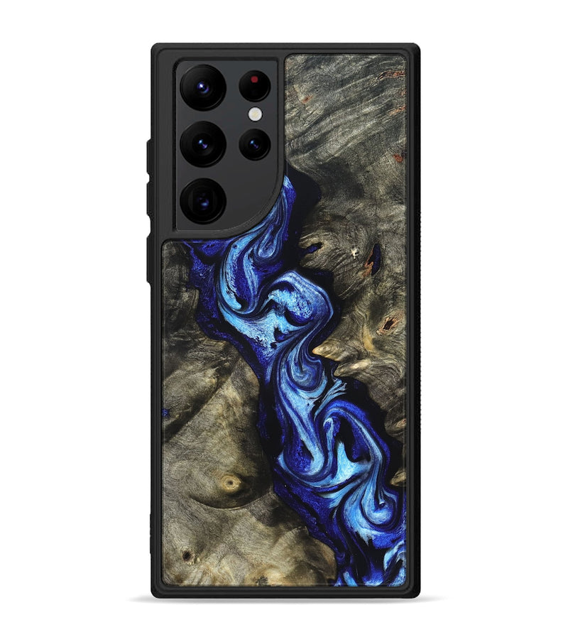 Galaxy S22 Ultra Wood Phone Case - Zella (Blue, 822048)