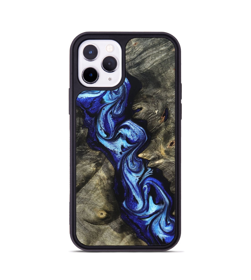 iPhone 11 Pro Wood Phone Case - Zella (Blue, 822048)