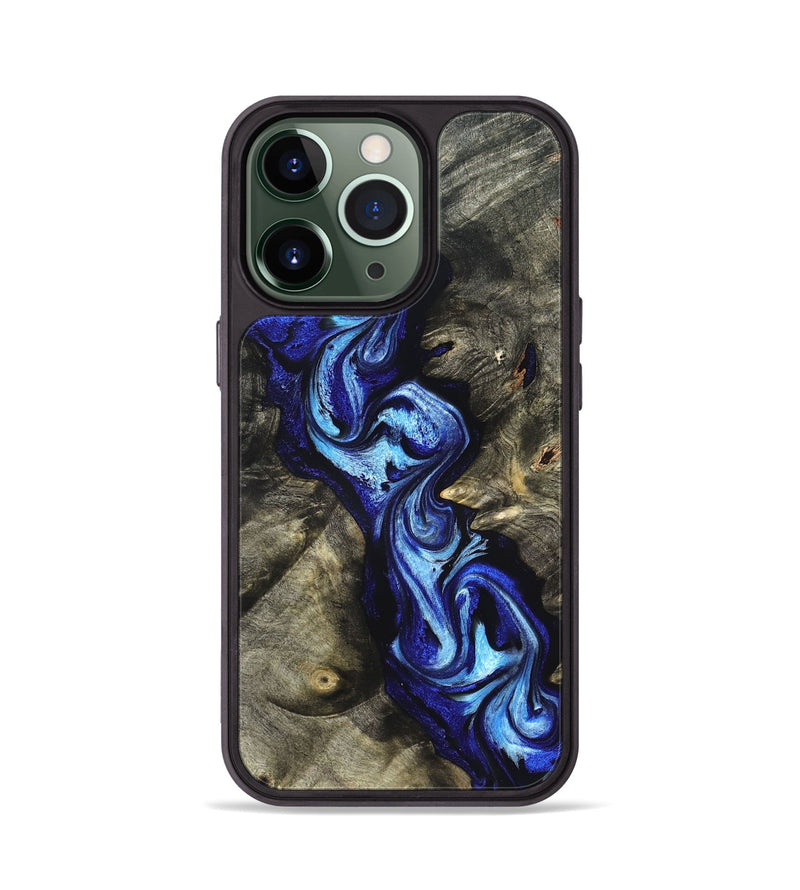 iPhone 13 Pro Wood Phone Case - Zella (Blue, 822048)