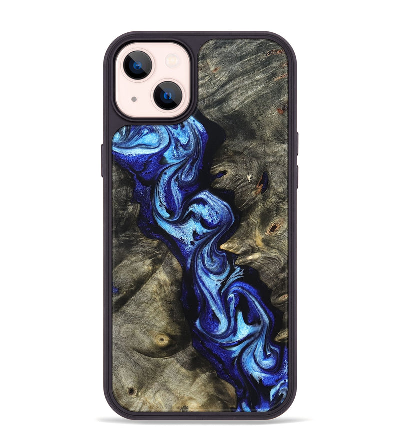 iPhone 14 Plus Wood Phone Case - Zella (Blue, 822048)