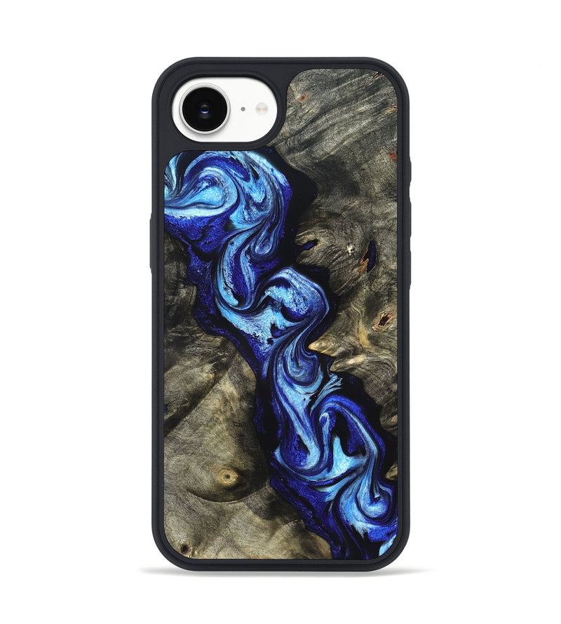 iPhone 16e Wood Phone Case - Zella (Blue, 822048)