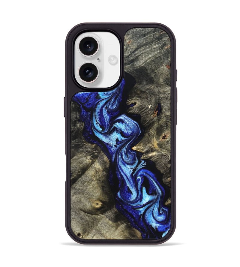 iPhone 17 Wood Phone Case - Zella (Blue, 822048)