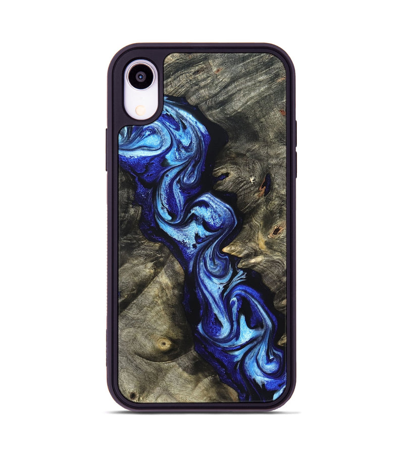 iPhone Xr Wood Phone Case - Zella (Blue, 822048)