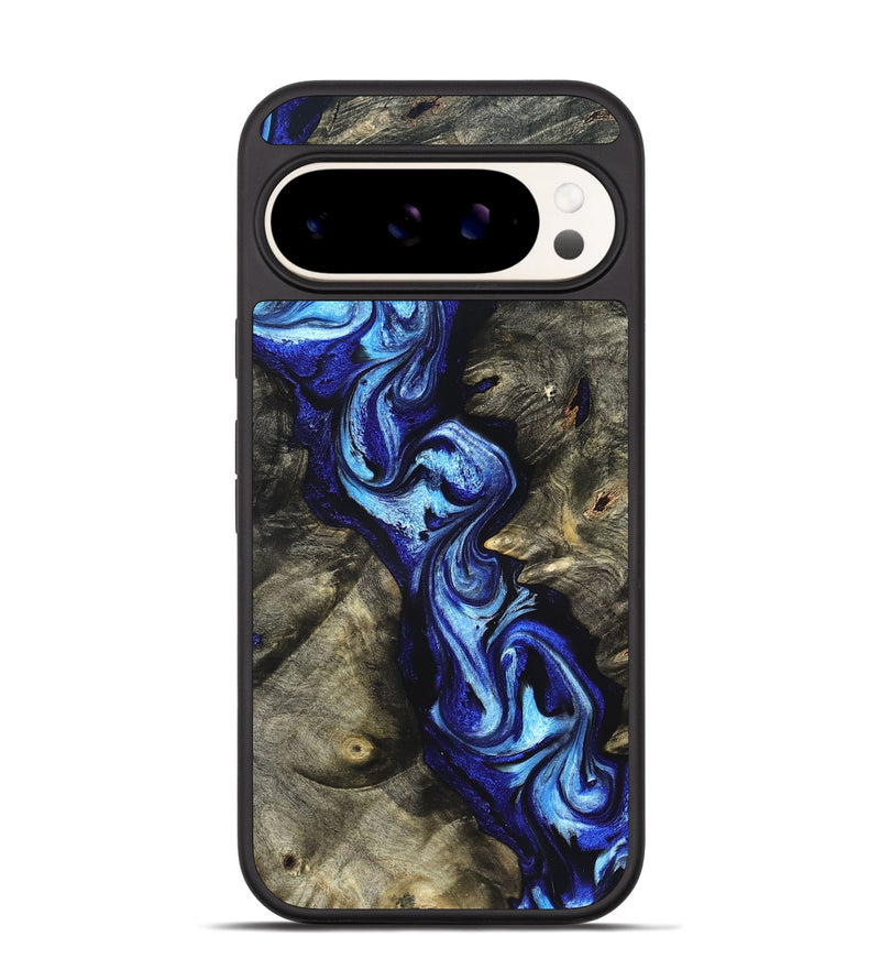 Pixel 9 Pro Wood Phone Case - Zella (Blue, 822048)