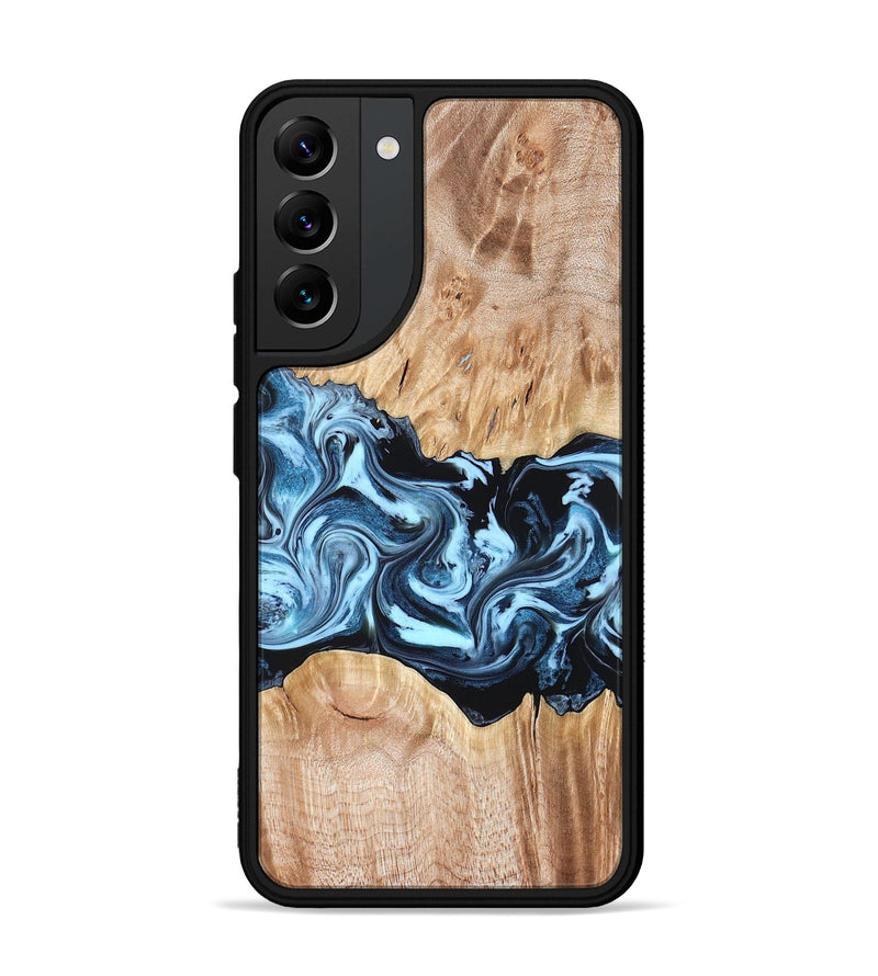 Galaxy S22 Plus Wood Phone Case - Shavon (Blue, 822049)