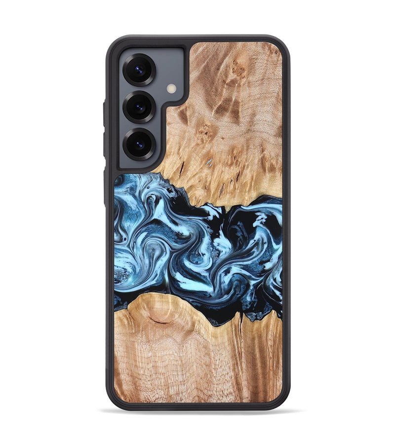 Galaxy S25 Plus Wood Phone Case - Shavon (Blue, 822049)