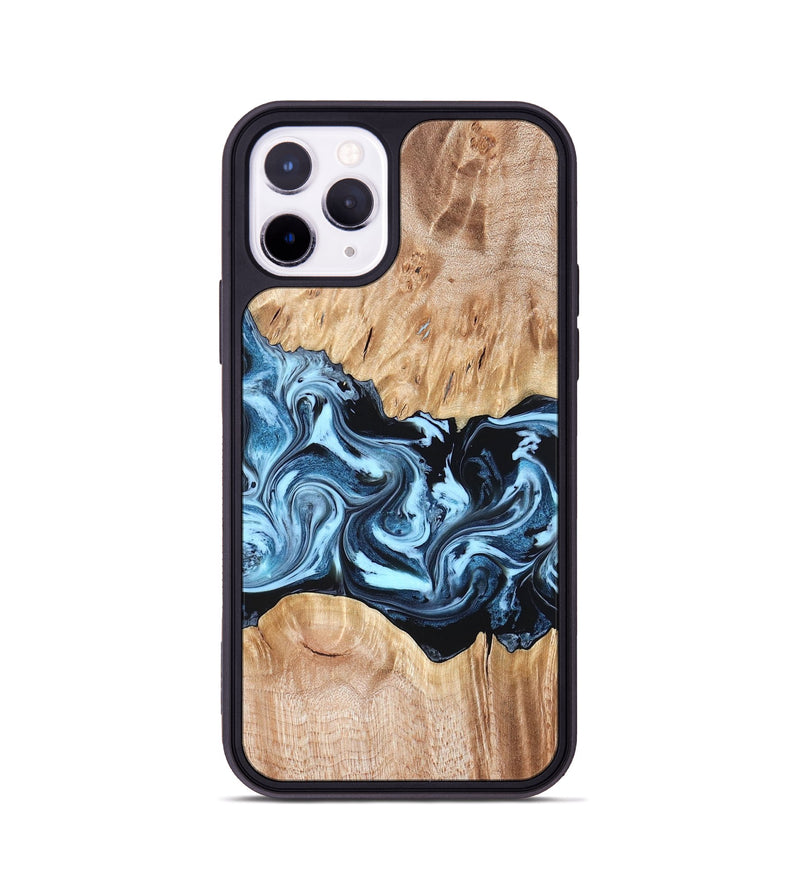 iPhone 11 Pro Wood Phone Case - Shavon (Blue, 822049)
