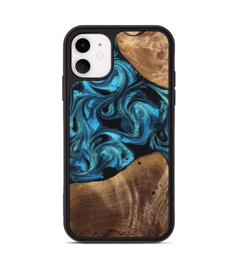 iPhone 11 Wood Phone Case - Wynter (Blue, 822050)