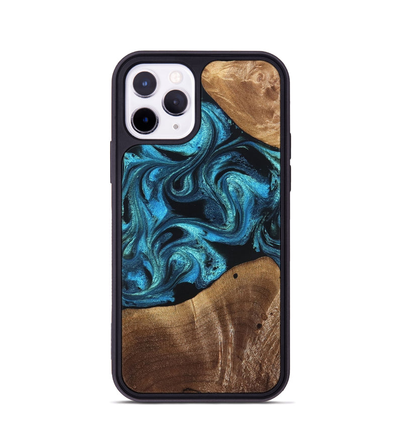 iPhone 11 Pro Wood Phone Case - Wynter (Blue, 822050)