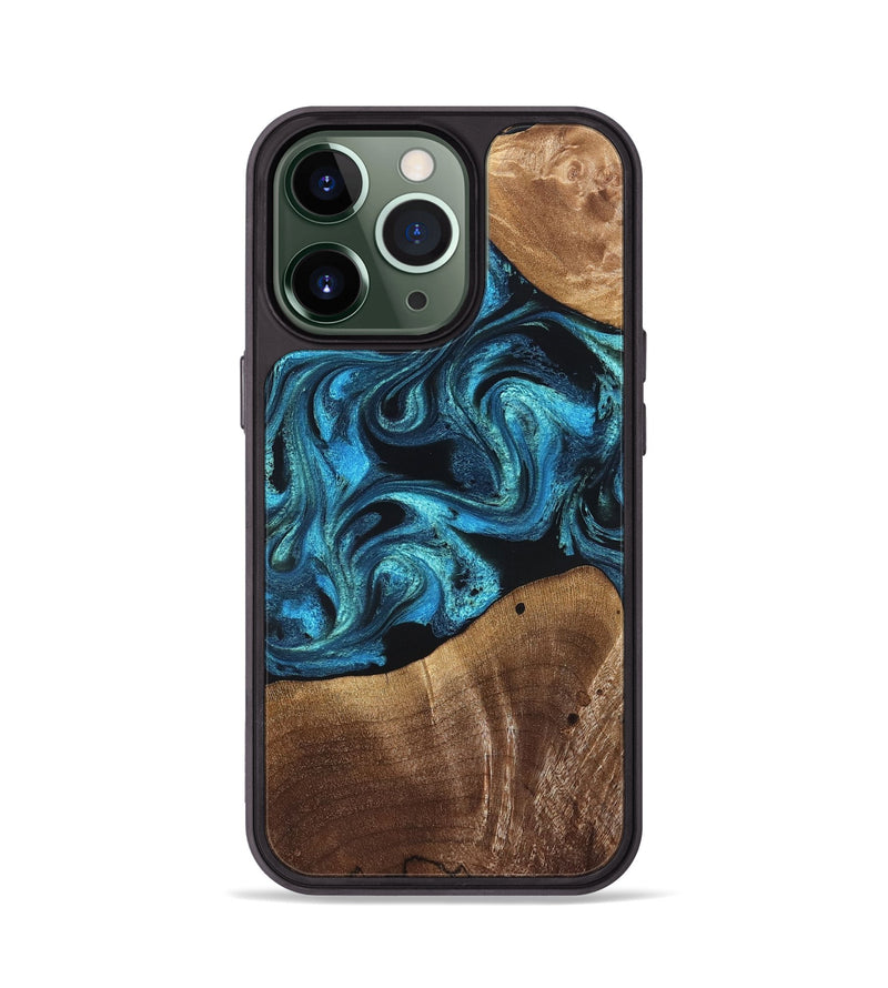 iPhone 13 Pro Wood Phone Case - Wynter (Blue, 822050)