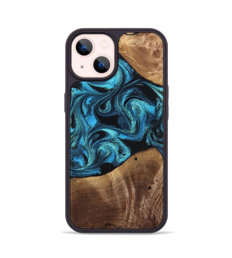 iPhone 14 Wood Phone Case - Wynter (Blue, 822050)