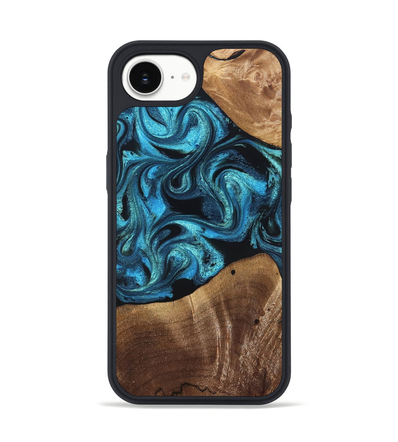 iPhone 16e Wood Phone Case - Wynter (Blue, 822050)