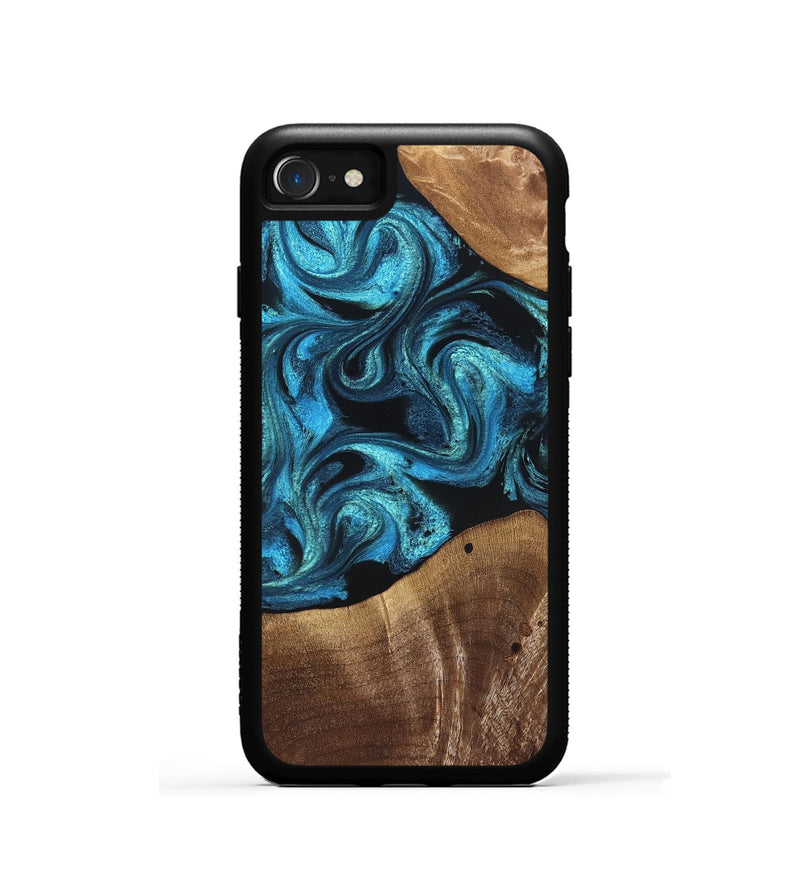 iPhone SE Wood Phone Case - Wynter (Blue, 822050)