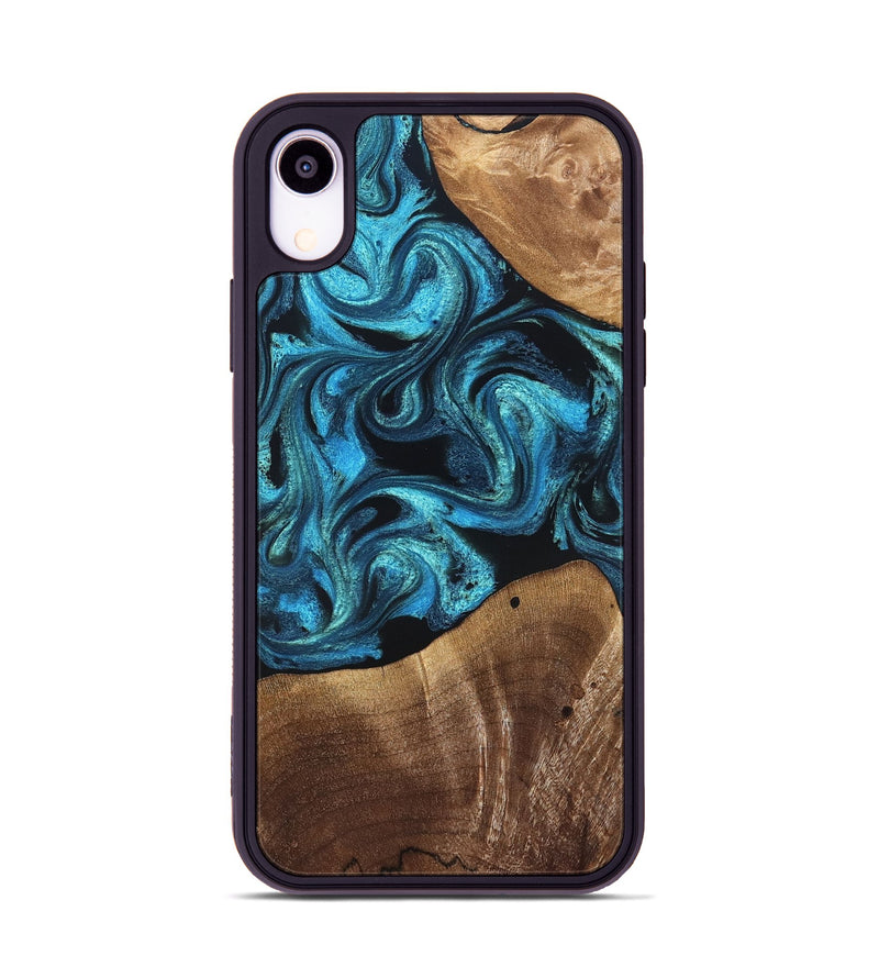 iPhone Xr Wood Phone Case - Wynter (Blue, 822050)