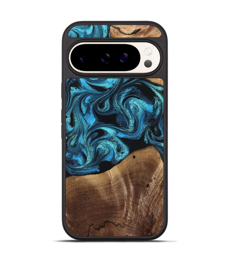 Pixel 9 Pro Wood Phone Case - Wynter (Blue, 822050)