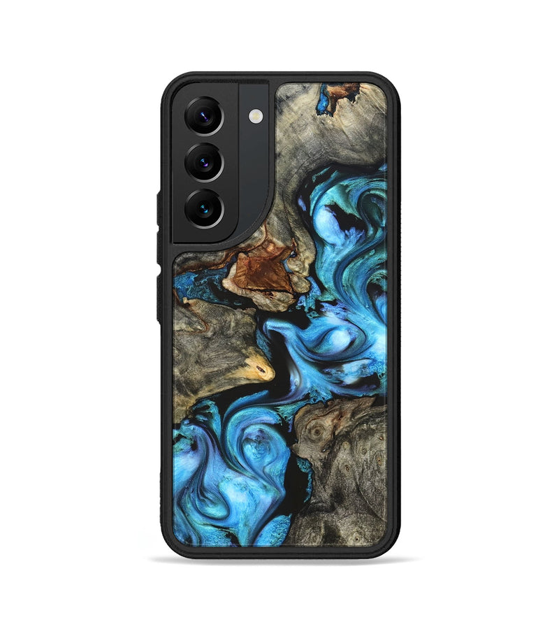 Galaxy S22 Wood Phone Case - Rowan (Blue, 822051)
