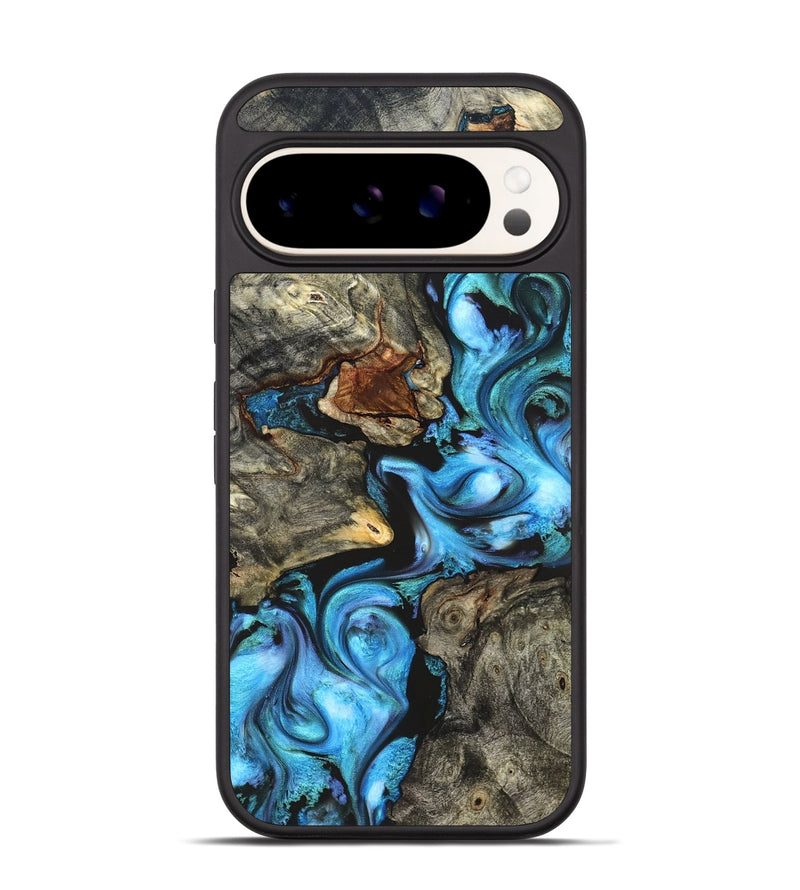 Pixel 9 Pro Wood Phone Case - Rowan (Blue, 822051)