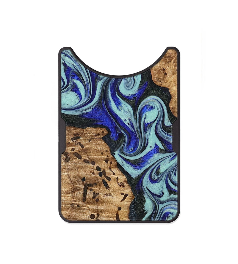 Alloy Wood Wallet - Bill (Blue, 822052)