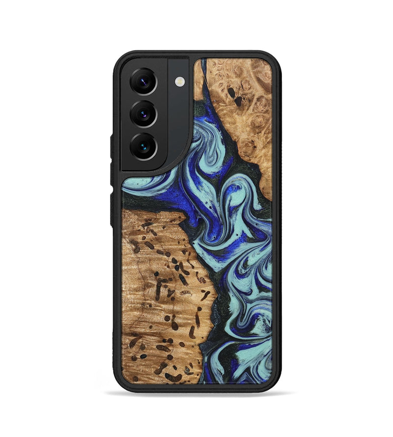 Galaxy S22 Wood Phone Case - Bill (Blue, 822052)