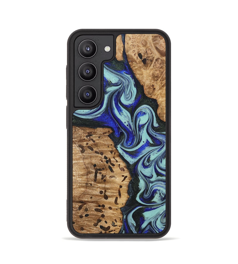 Galaxy S23 Wood Phone Case - Bill (Blue, 822052)