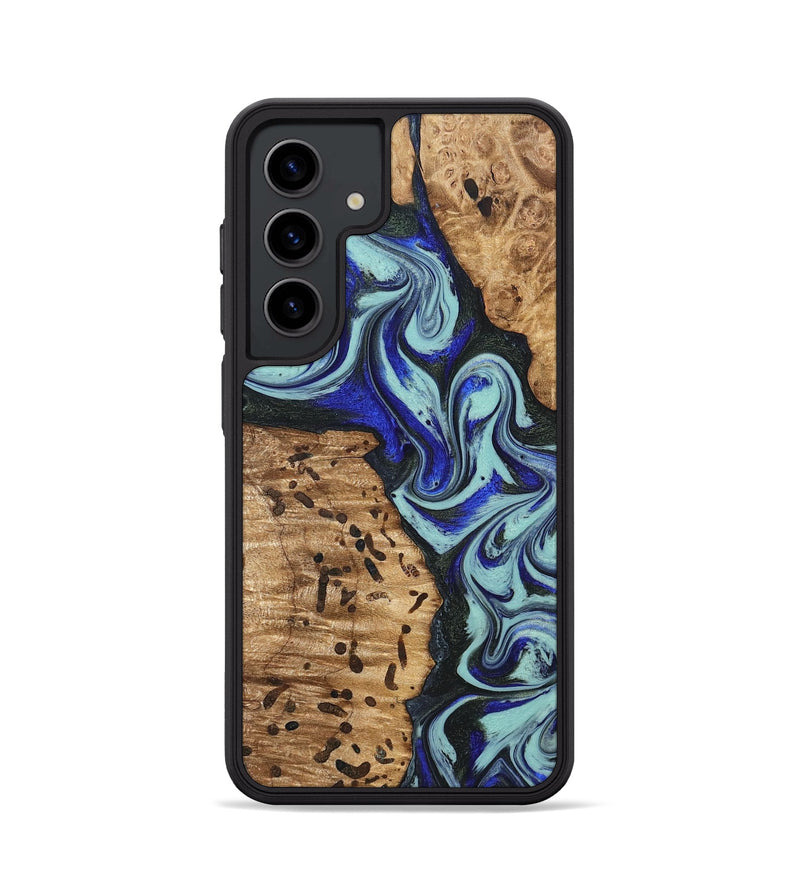 Galaxy S24 Wood Phone Case - Bill (Blue, 822052)
