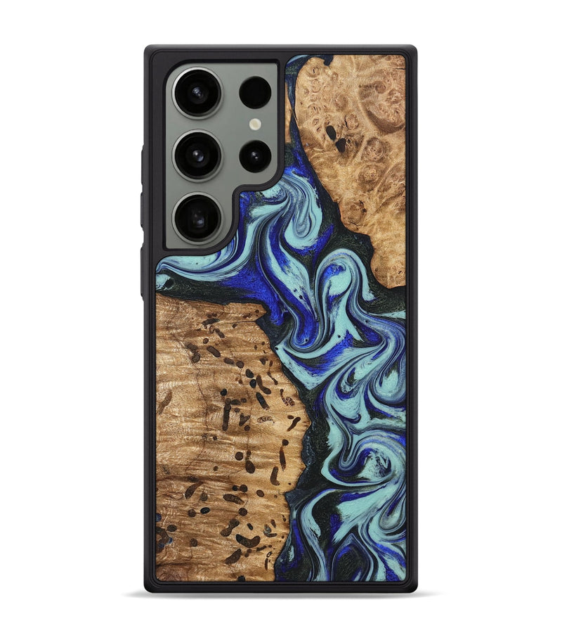 Galaxy S24 Ultra Wood Phone Case - Bill (Blue, 822052)