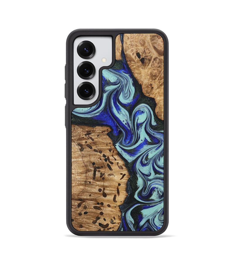 Galaxy S25 Wood Phone Case - Bill (Blue, 822052)