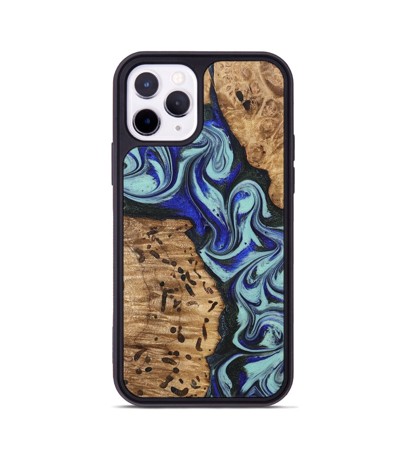 iPhone 11 Pro Wood Phone Case - Bill (Blue, 822052)