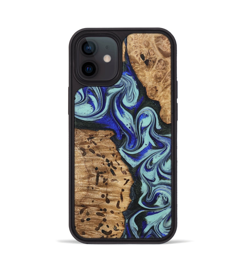 iPhone 12 Wood Phone Case - Bill (Blue, 822052)