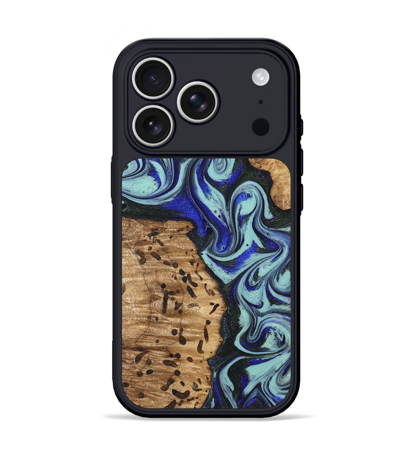 iPhone 17 Pro Wood Phone Case - Bill (Blue, 822052)