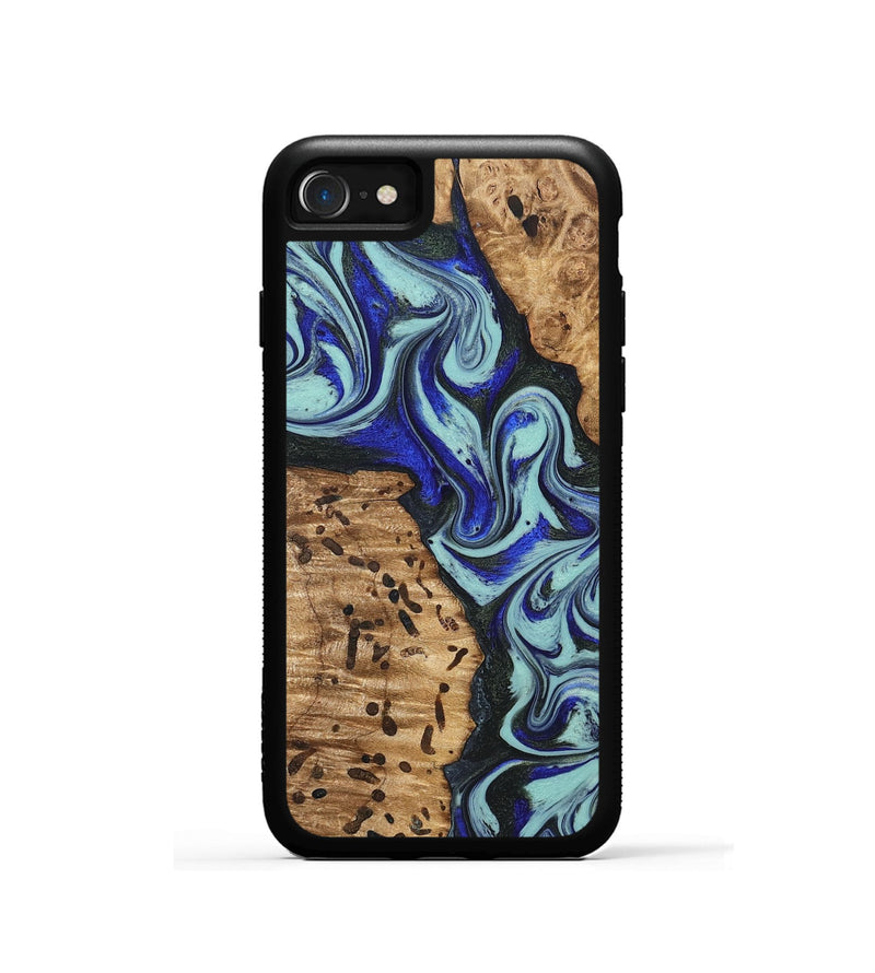 iPhone SE Wood Phone Case - Bill (Blue, 822052)