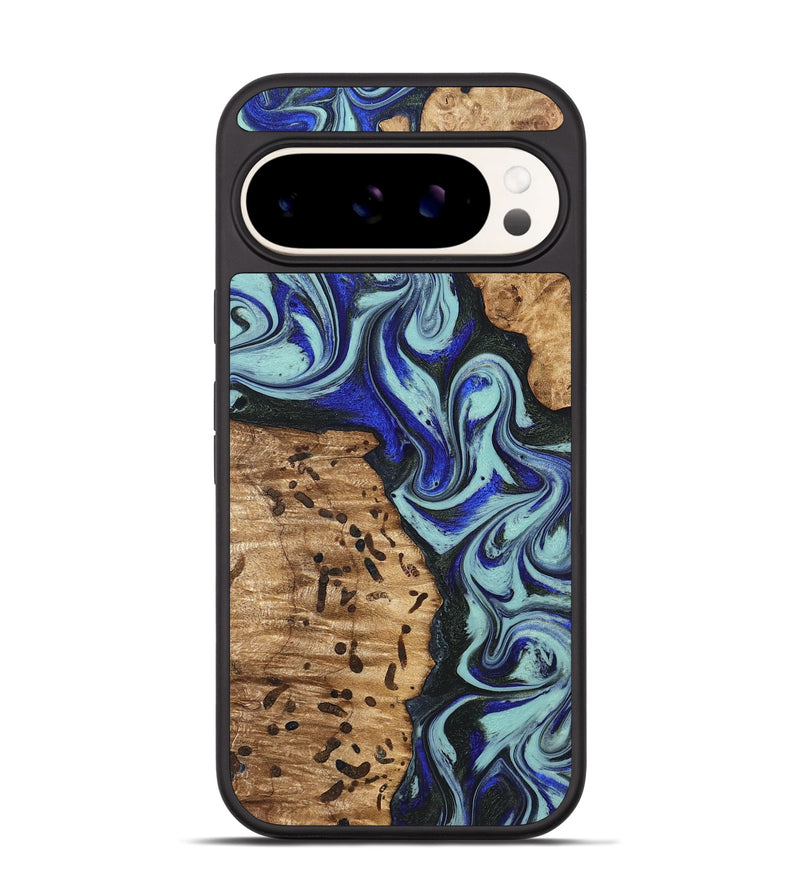 Pixel 9 Pro Wood Phone Case - Bill (Blue, 822052)