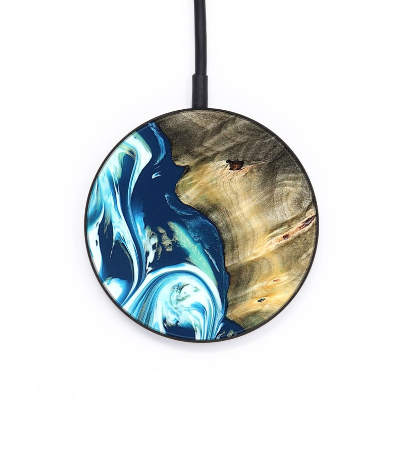 Circle Wood Wireless Charger - Ottis (Blue, 822056)