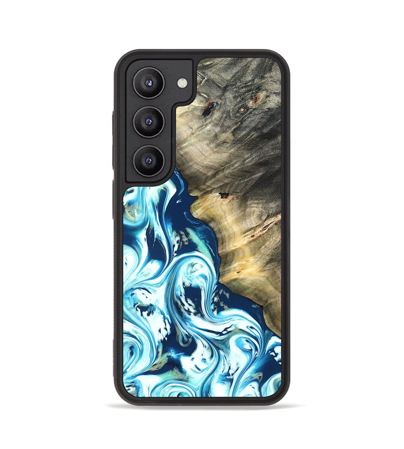 Galaxy S23 Wood Phone Case - Ottis (Blue, 822056)
