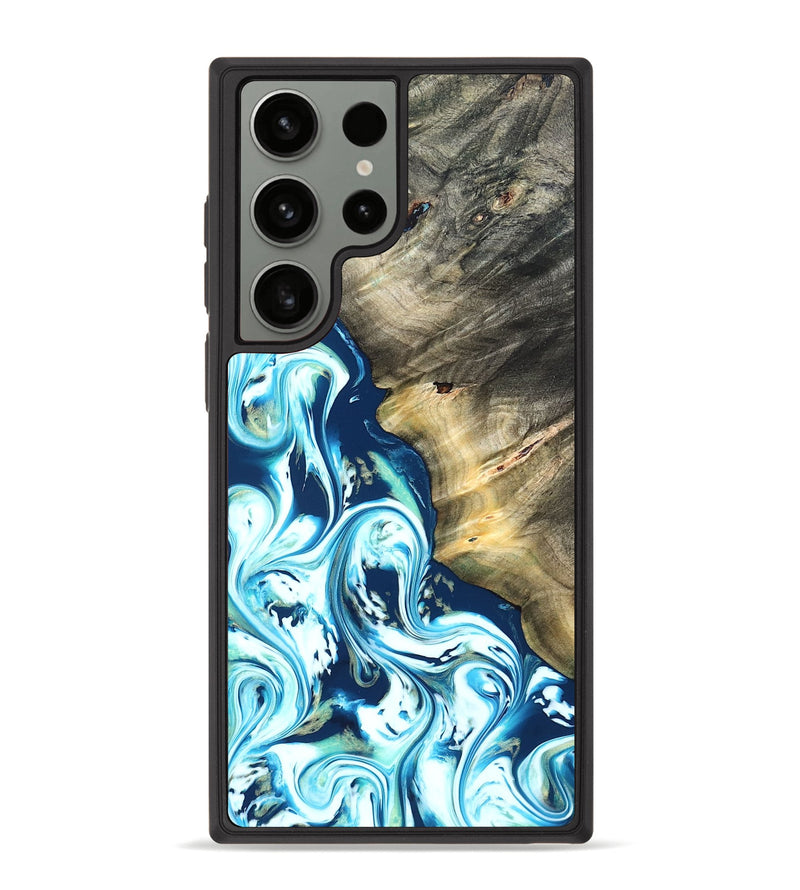 Galaxy S23 Ultra Wood Phone Case - Ottis (Blue, 822056)