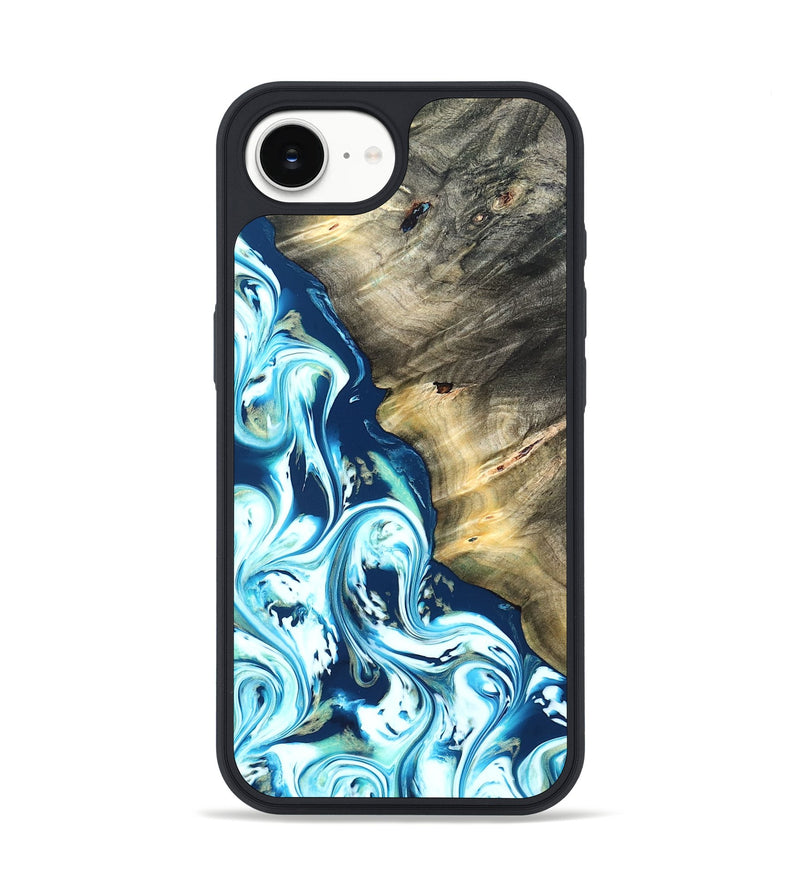 iPhone 16e Wood Phone Case - Ottis (Blue, 822056)