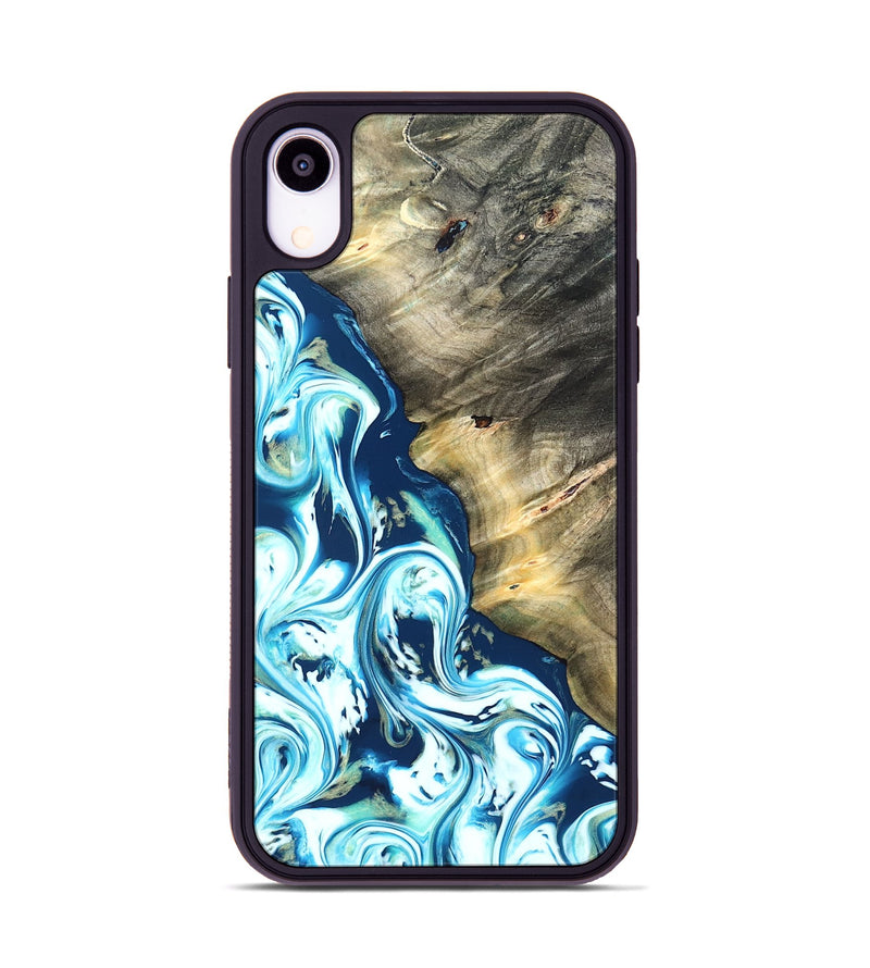 iPhone Xr Wood Phone Case - Ottis (Blue, 822056)