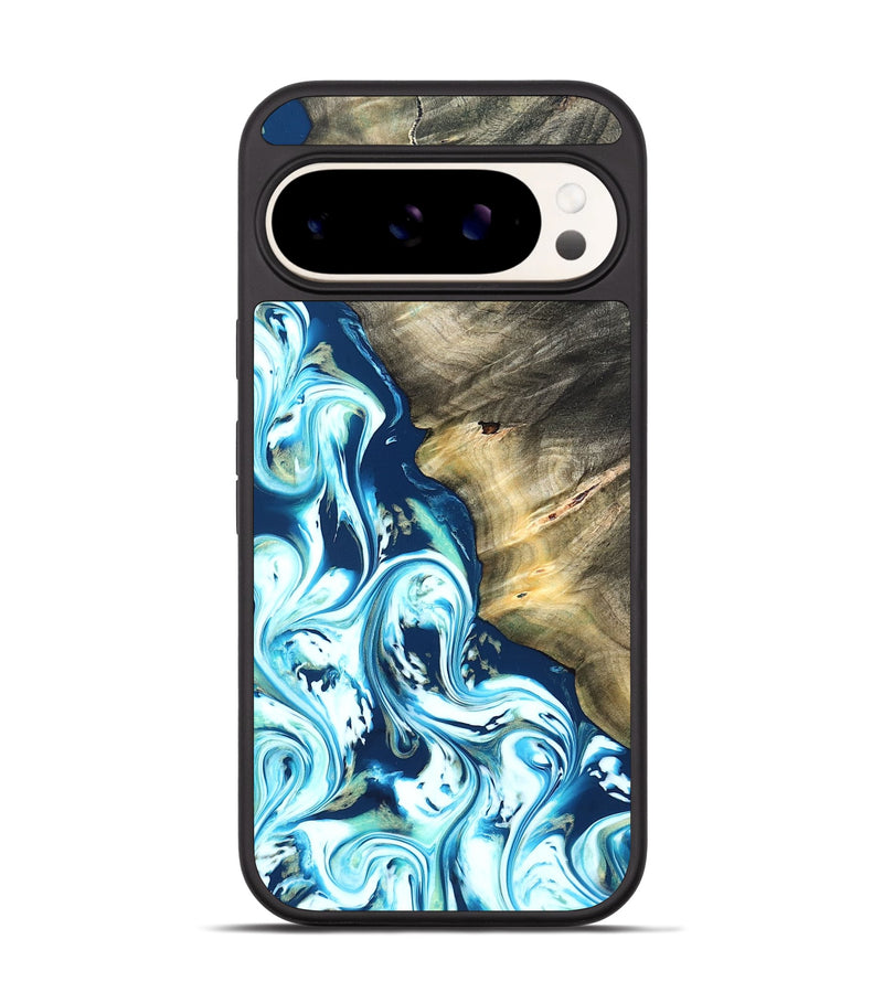Pixel 9 Wood Phone Case - Ottis (Blue, 822056)