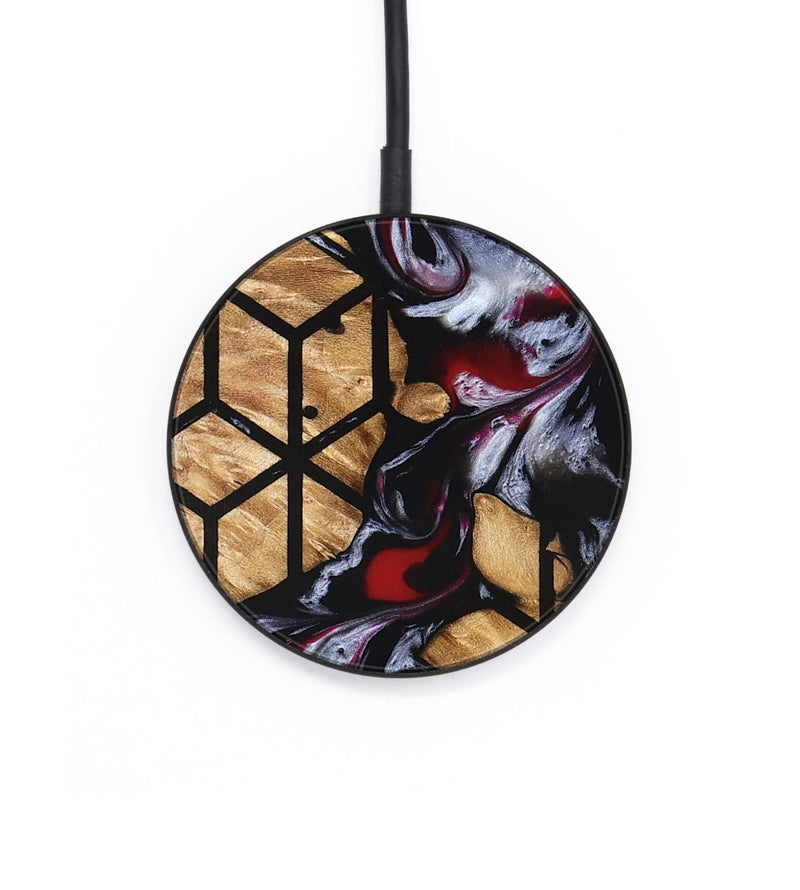 Circle Wood Wireless Charger - Rubie (Pattern, 822062)