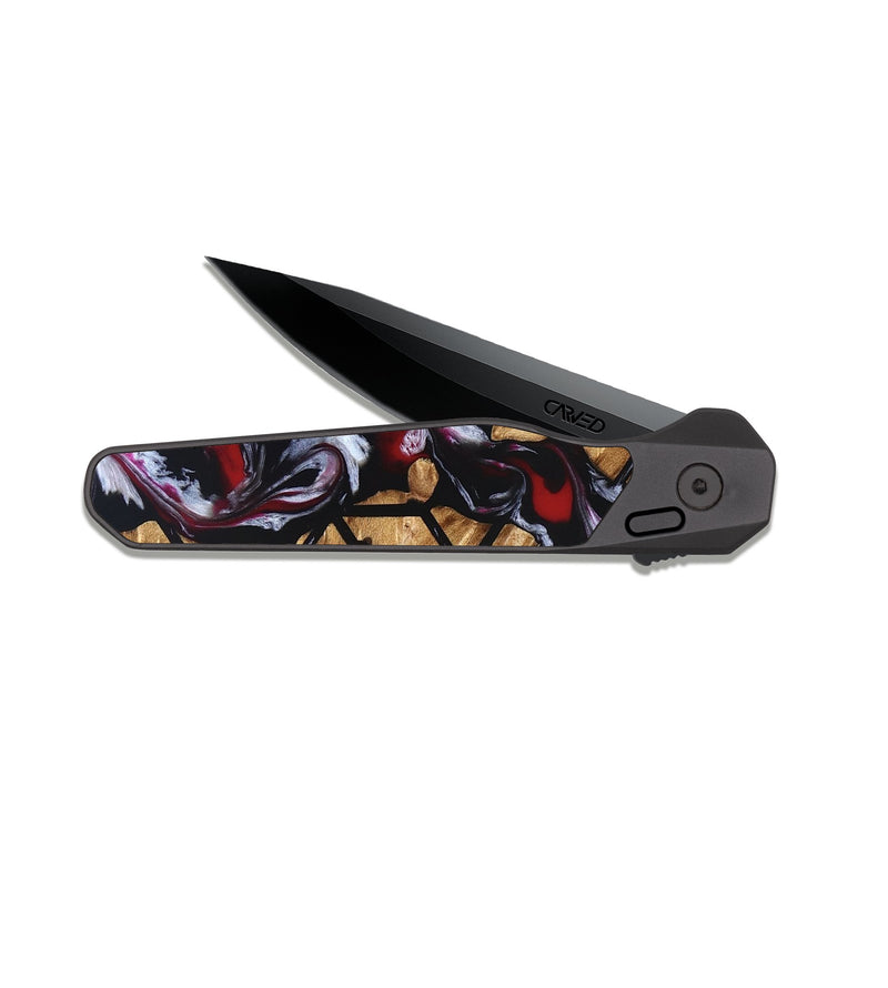 EDC Dark Slate Wood Pocket Knife - Rubie (Pattern, 822062)
