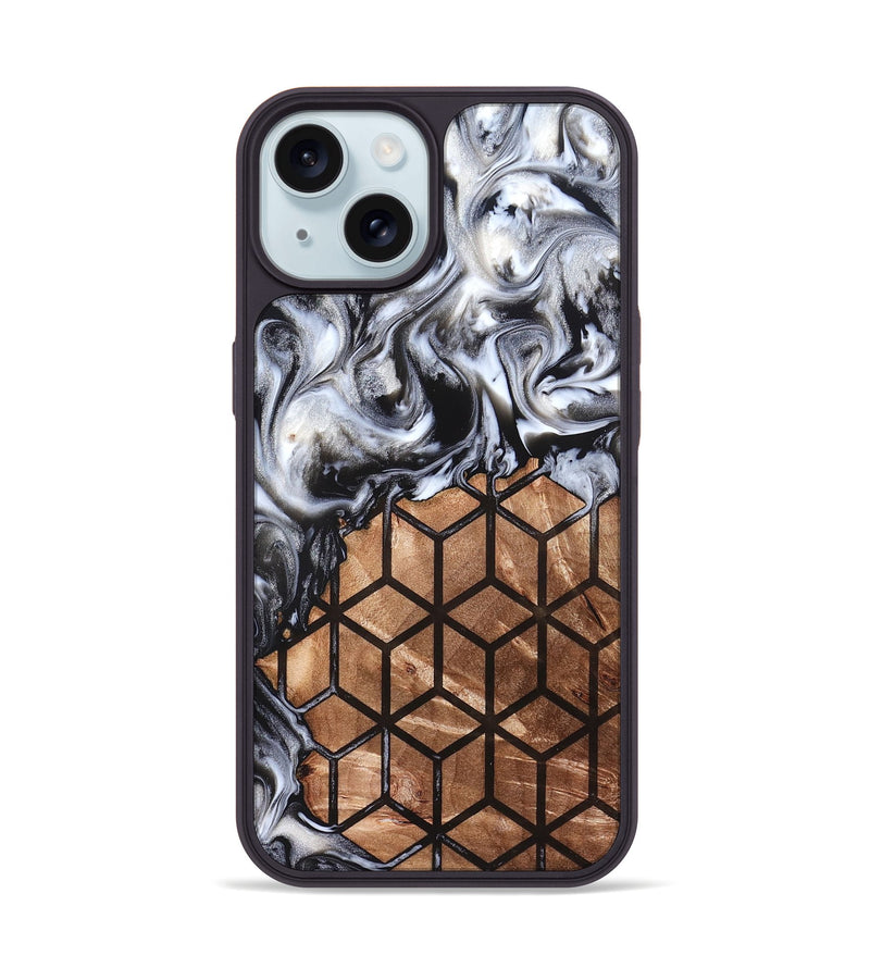 iPhone 15 Wood Phone Case - Alianna (Pattern, 822063)