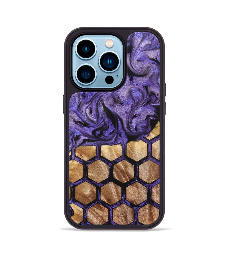 iPhone 14 Pro Wood Phone Case - Wilber (Pattern, 822066)
