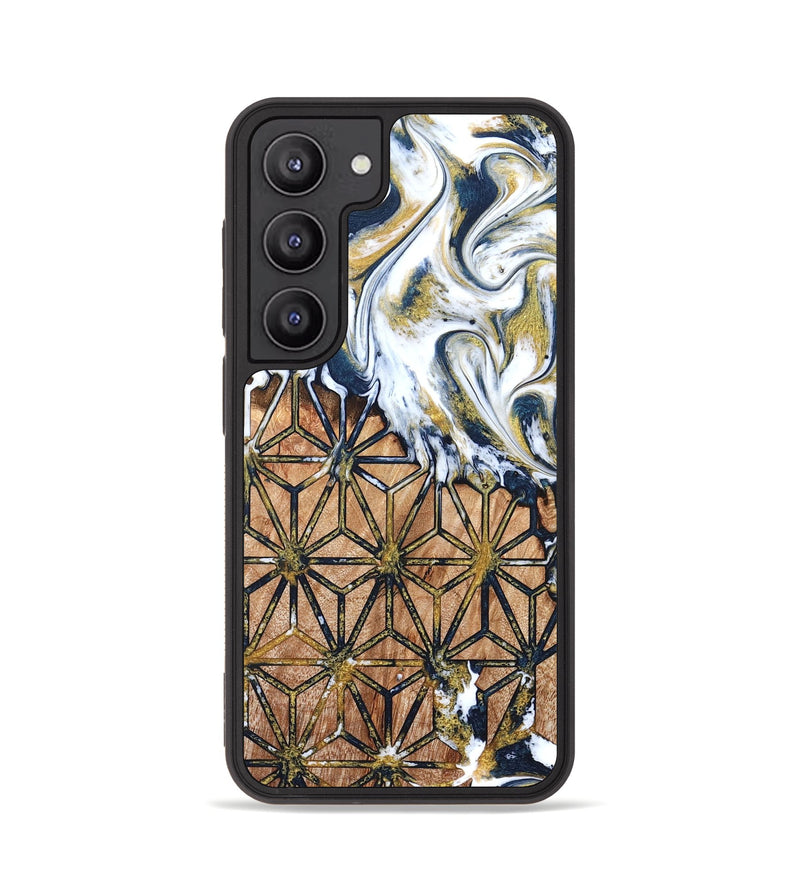 Galaxy S23 Wood Phone Case - Green (Pattern, 822072)